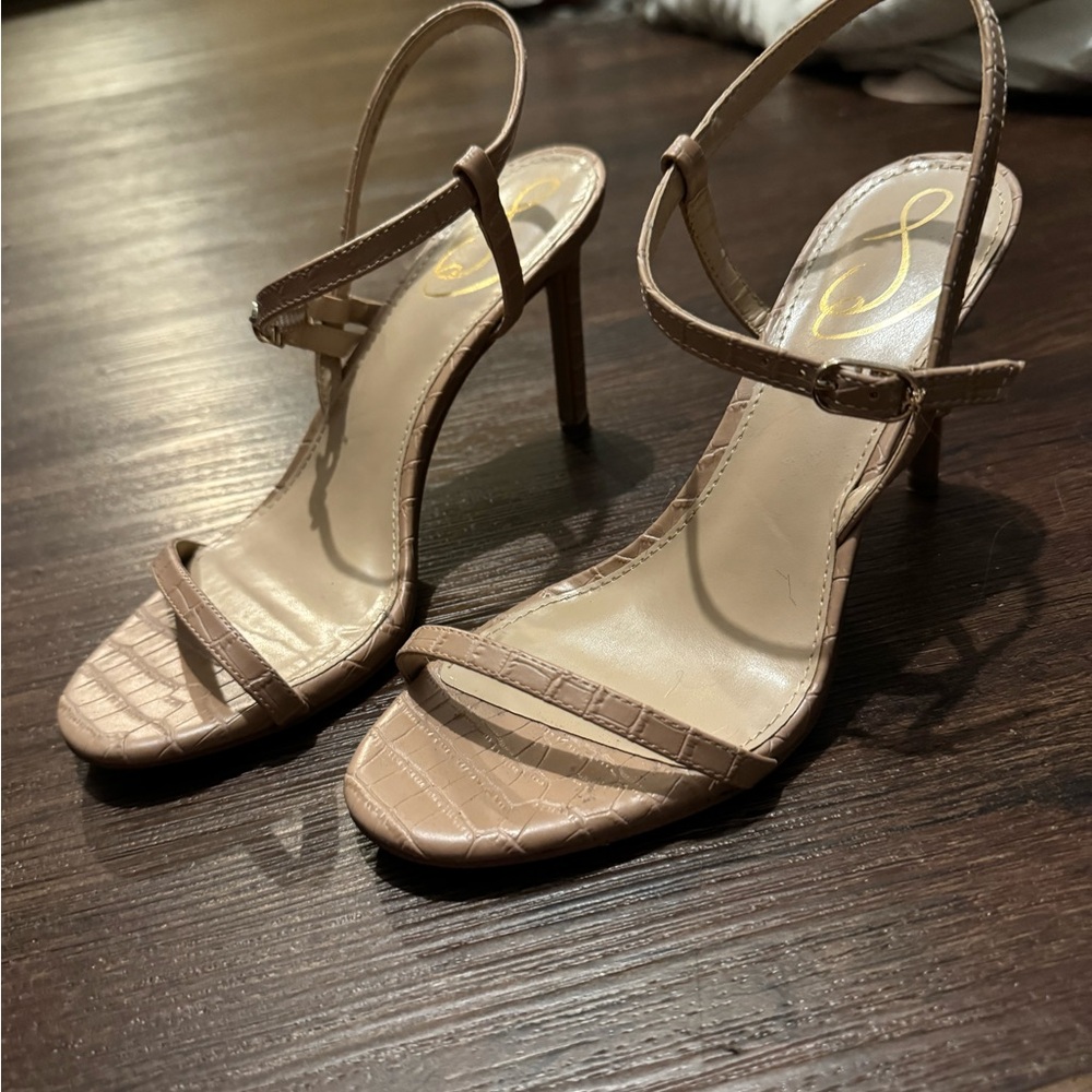 Sam Edelman Nude Strapy Heels